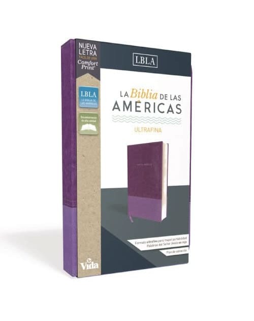 Biblia de las Américas (LBLA), ultrafina color lavanda duotono