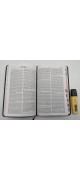 Biblia RVR60 Ultrafina piel fabricada negra con índice