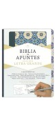 Biblia de Apuntes RVR 1960 Letra Grande i/piel Mosaico crema y azul