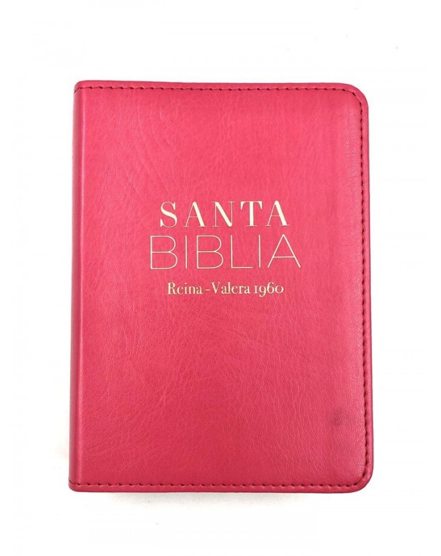 Biblia RVR60 Bolsillo i/piel FUCSIA