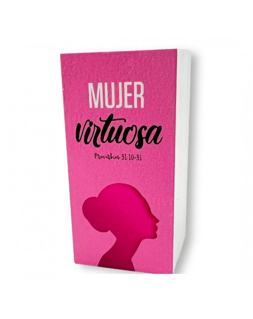 Mini Placa de Madera - Mujer virtuosa.